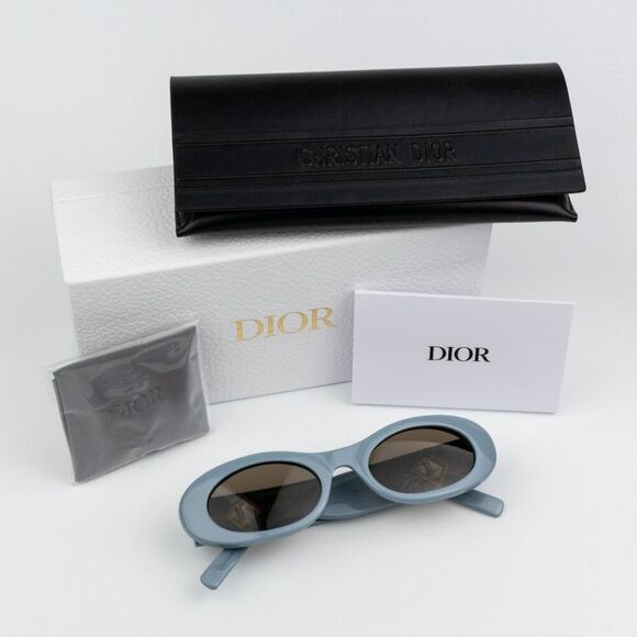 NEW Dior CD DIAMOND EDITION R11 30F0 Blue Brown Unisex Sunglasses - Picture 14 of 14